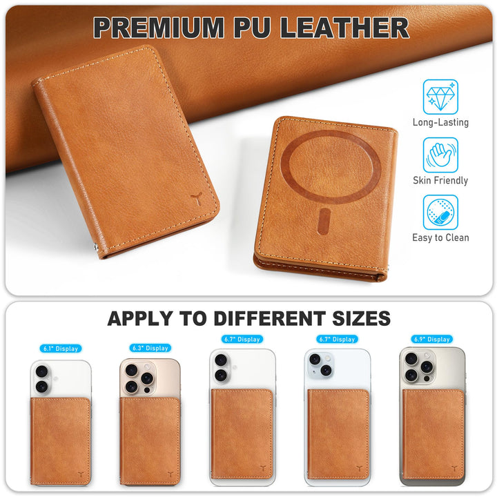 Magsafe PU Wallet - RFID, 6 Slots, Clear ID - DOKUTRONIX