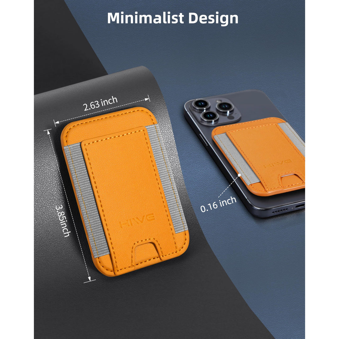 MagSafe Slim Wallet: Magnetic Leather Card Holder - DOKUTRONIX