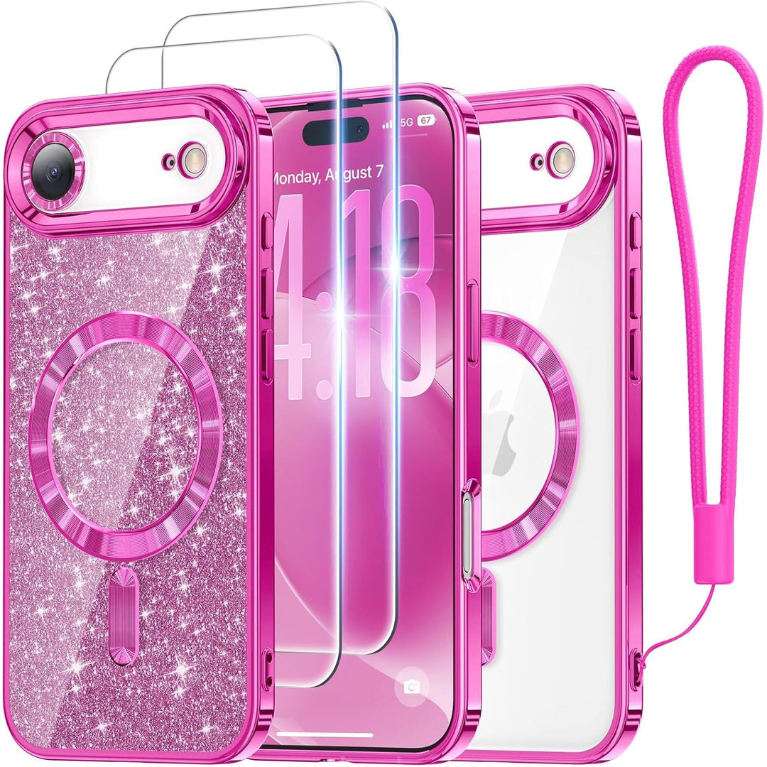 Cosmic Orange Glitter MagSafe Case for iPhone 17 Pro Max