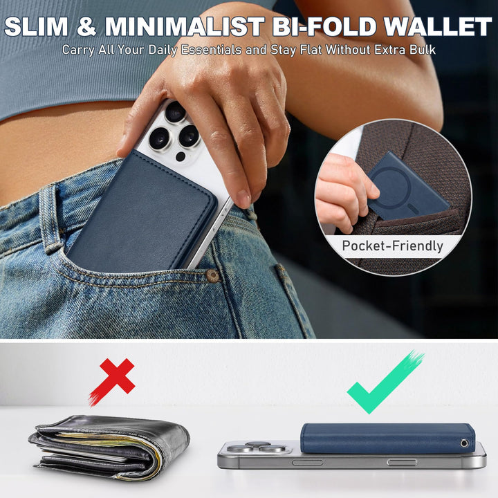 Magsafe PU Wallet - RFID, 6 Slots, Clear ID - DOKUTRONIX