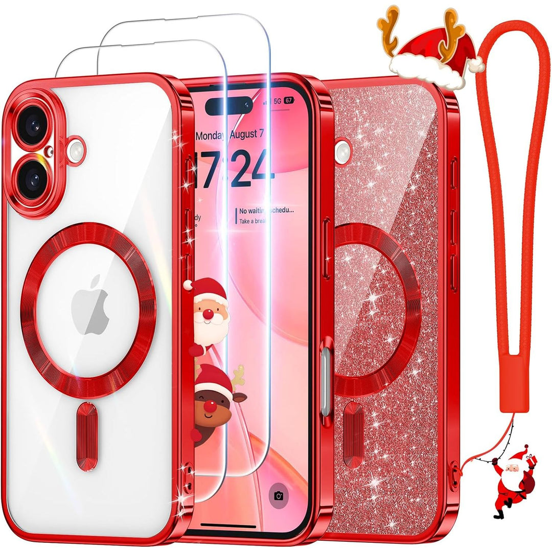 Cosmic Orange Glitter MagSafe Case for iPhone 17 Pro Max