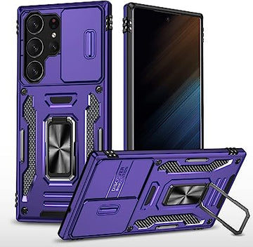ANNGELAS Samsung Galaxy S23 Ultra Case - Deep Purple