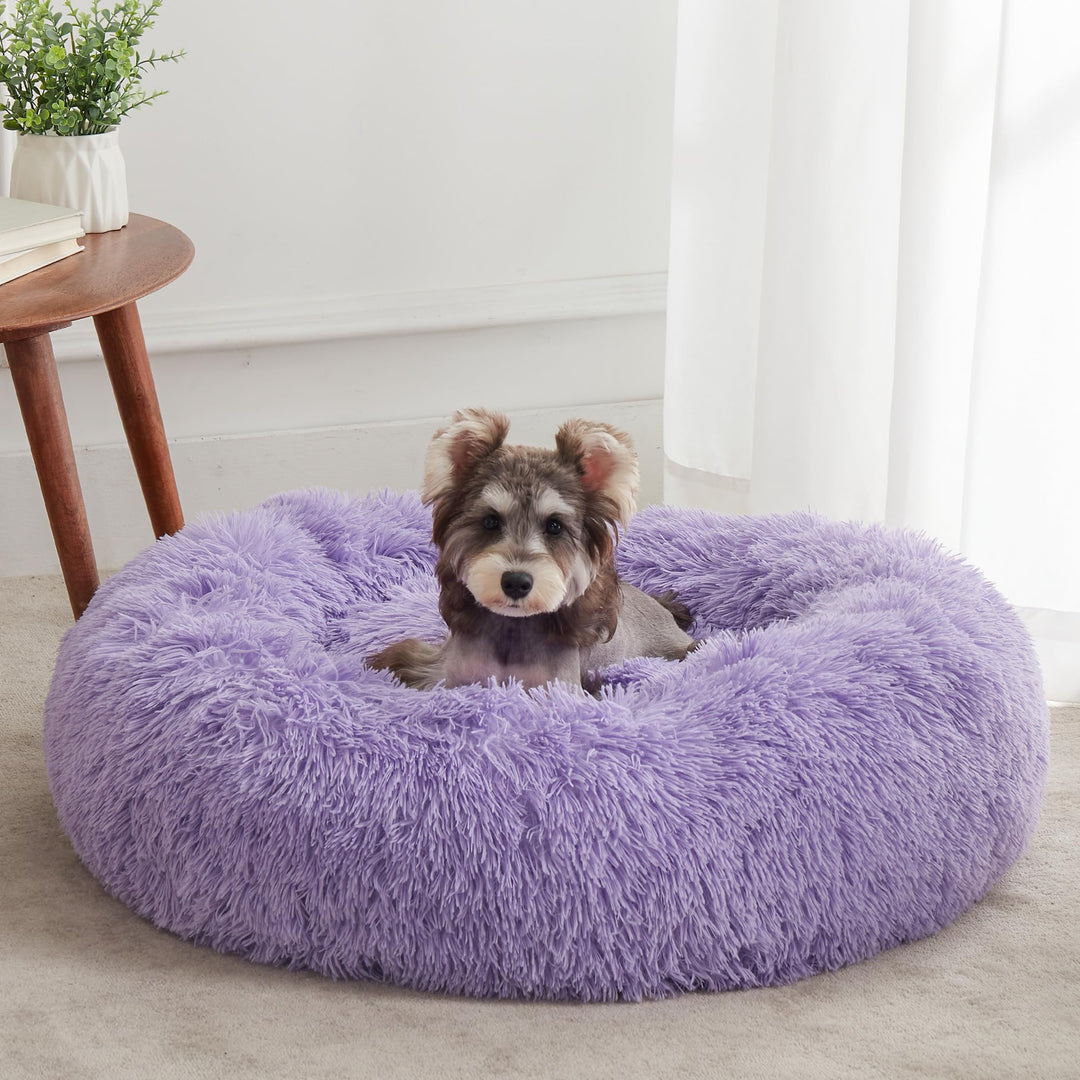 WESTERN HOME Calming Donut Pet Bed – Fluffy & Cozy - DOKUTRONIX