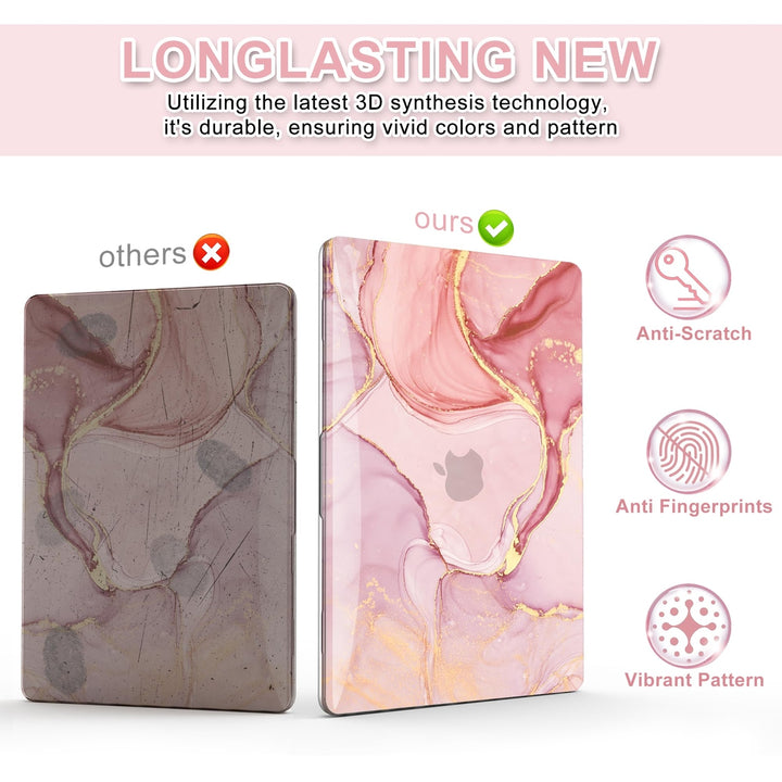 Purple Marble MacBook Air Shell & Accessory Set