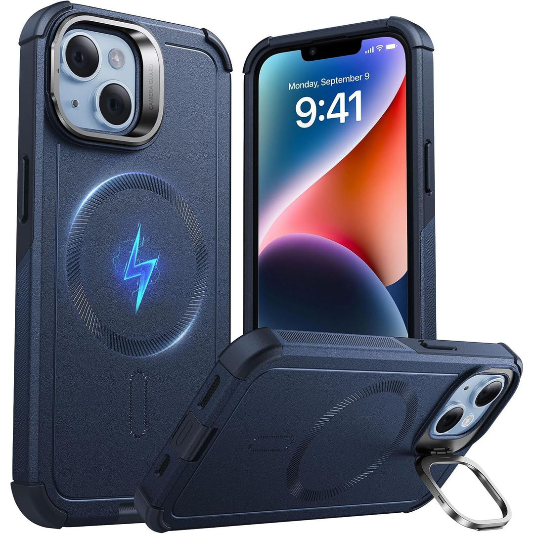 ESR Cyber Series MagSafe Stand Case, 23ft Drop, Green