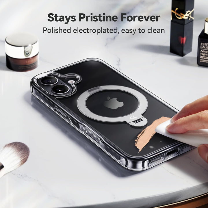 CASEKOO 360° MagSafe Clear Stand Case for iPhone 17 Pro Max