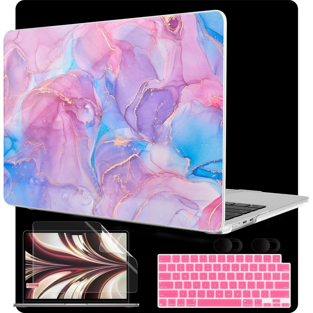 MEEgoodo Floral Hard Shell Case for MacBook Air 13