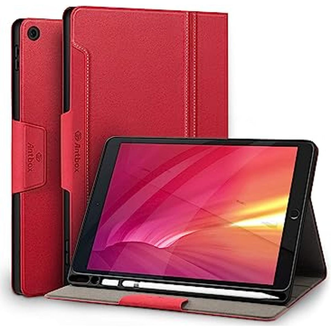 Antbox iPad Case 9/8 Gen with Pencil Holder - Red - DOKUTRONIX