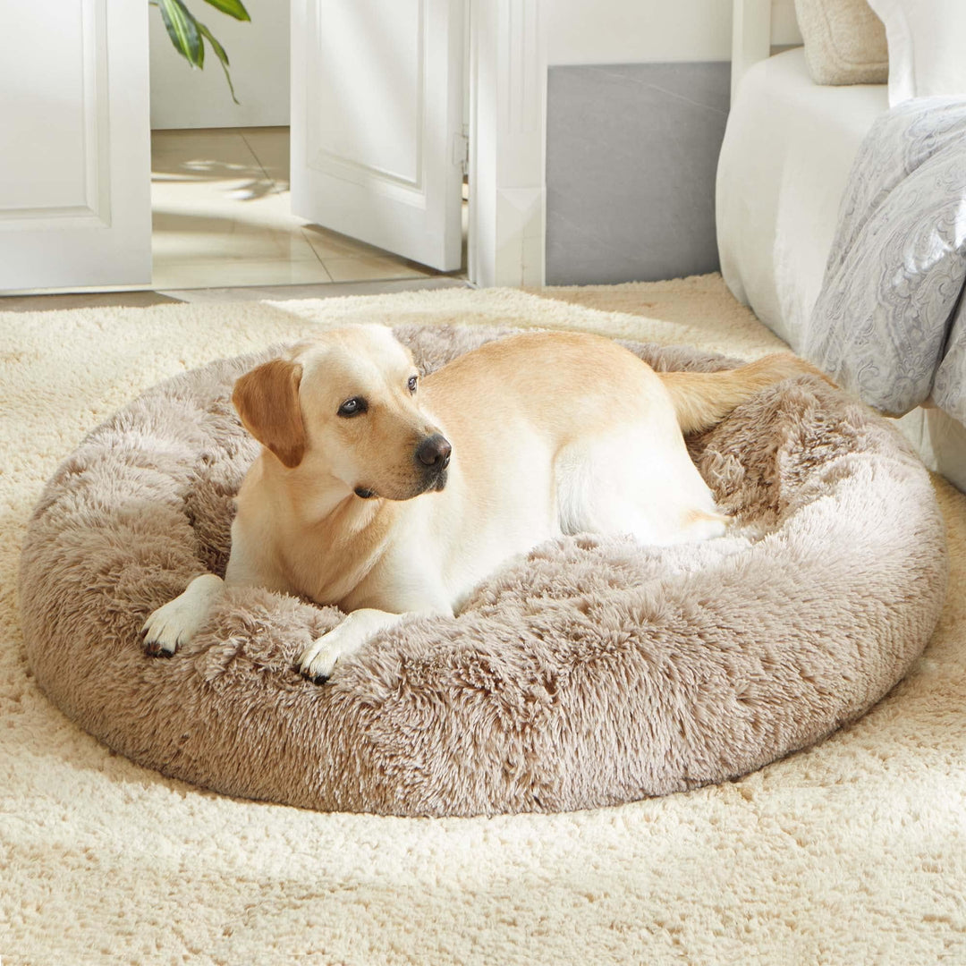 WESTERN HOME Calming Donut Pet Bed – Fluffy & Cozy - DOKUTRONIX