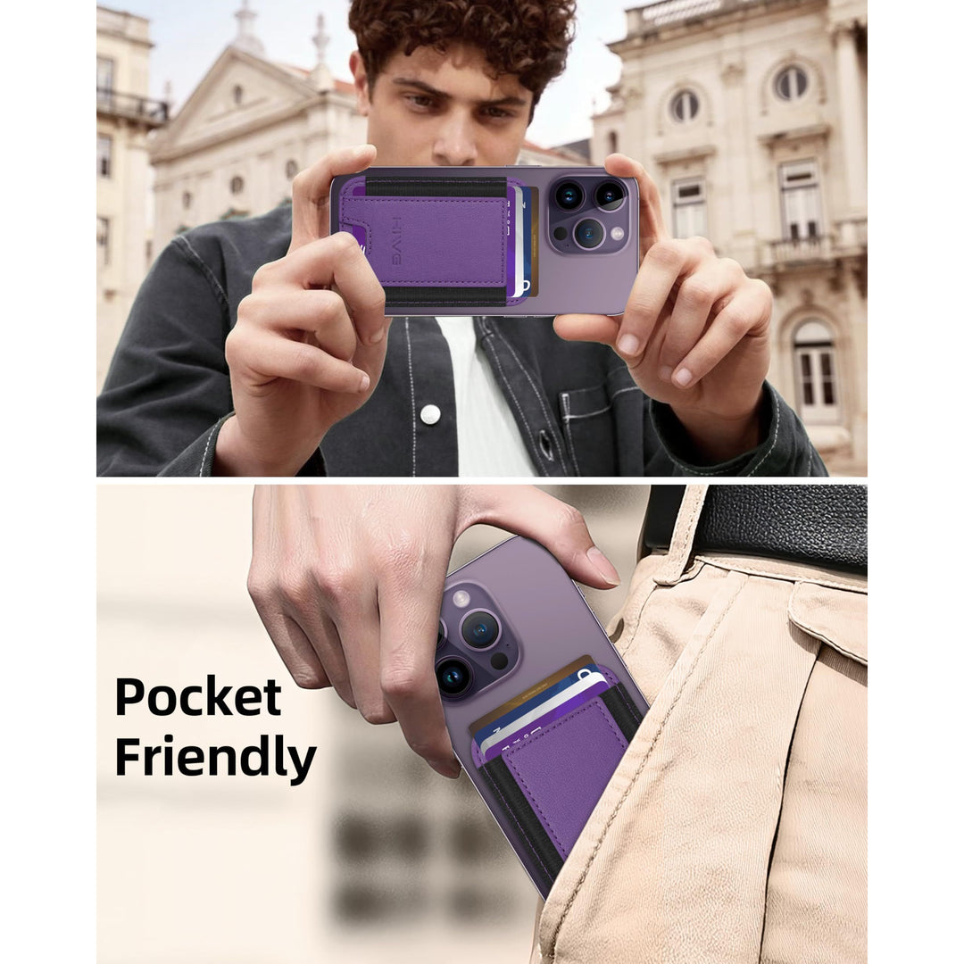 MagSafe Slim Wallet: Magnetic Leather Card Holder - DOKUTRONIX