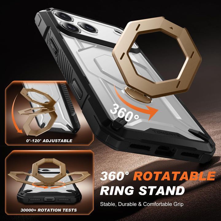 TONGATE 360° MagSafe Armor Case w/ Privacy & Camera Guard