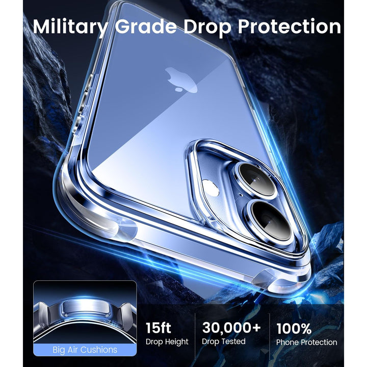 Mkeke Shield: Clear Military-Grade Case for iPhone 17
