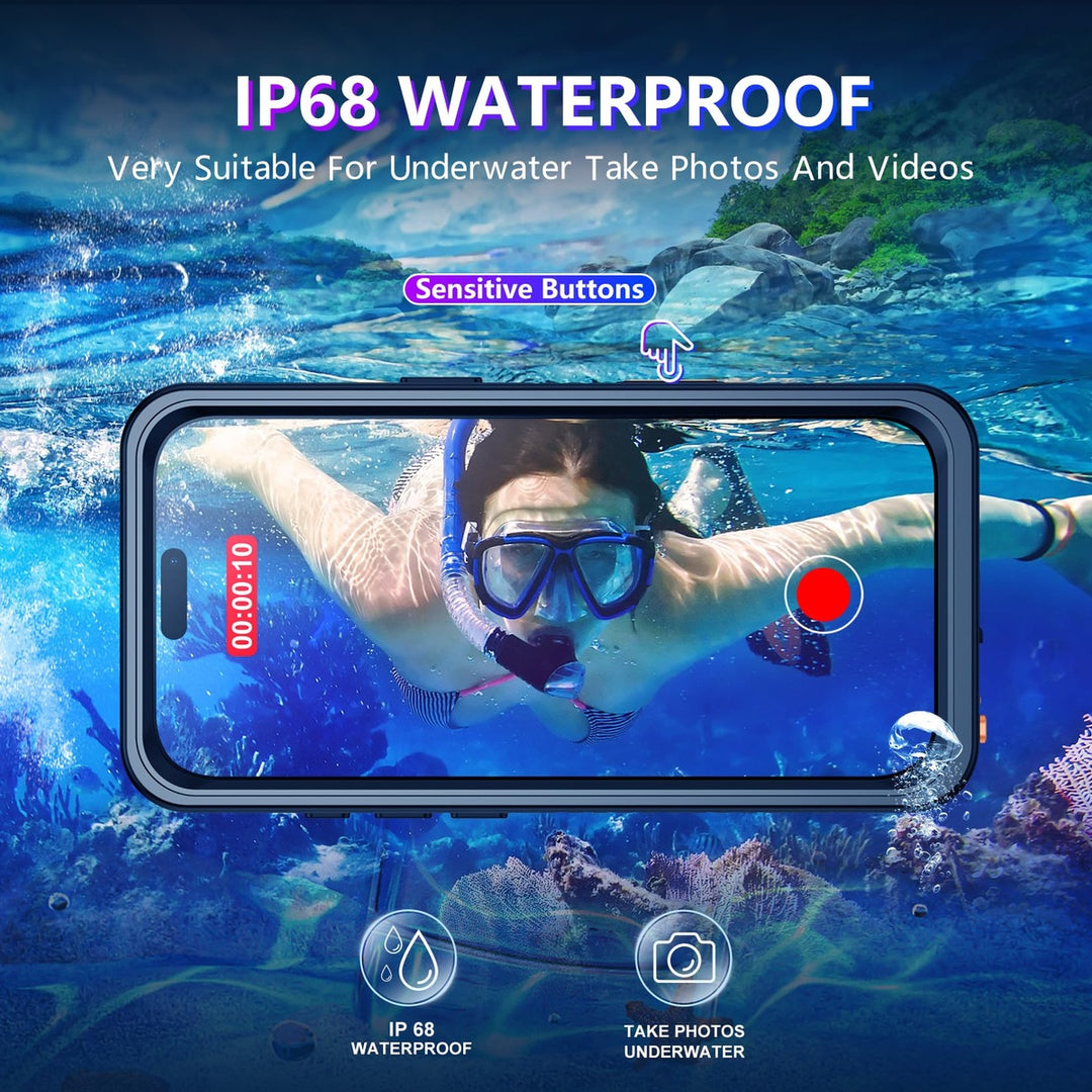 Temdan iPhone 17 Pro Max Case - Waterproof & Shockproof