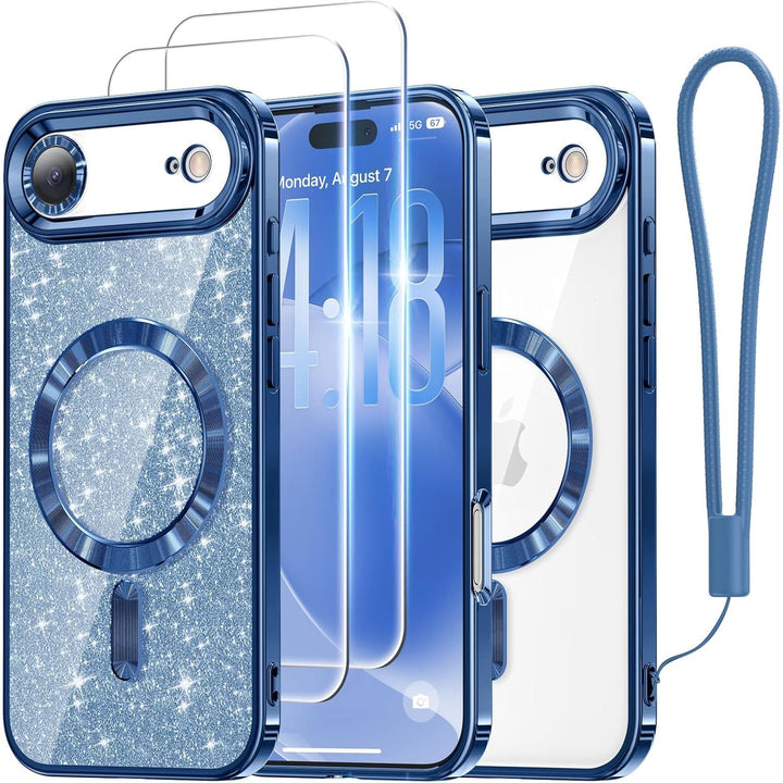 Cosmic Orange Glitter MagSafe Case for iPhone 17 Pro Max