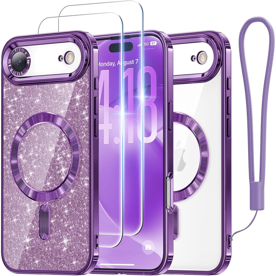 Cosmic Orange Glitter MagSafe Case for iPhone 17 Pro Max