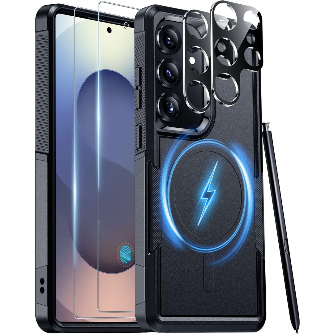 Red2Fire Designed for Samsung Galaxy A16 5G Case, [Military Grade Drop Protection] Non-Slip Heavy Duty Full Body Shockproof Protection Phone Case Galaxy A16 5G Case,Black - DOKUTRONIX