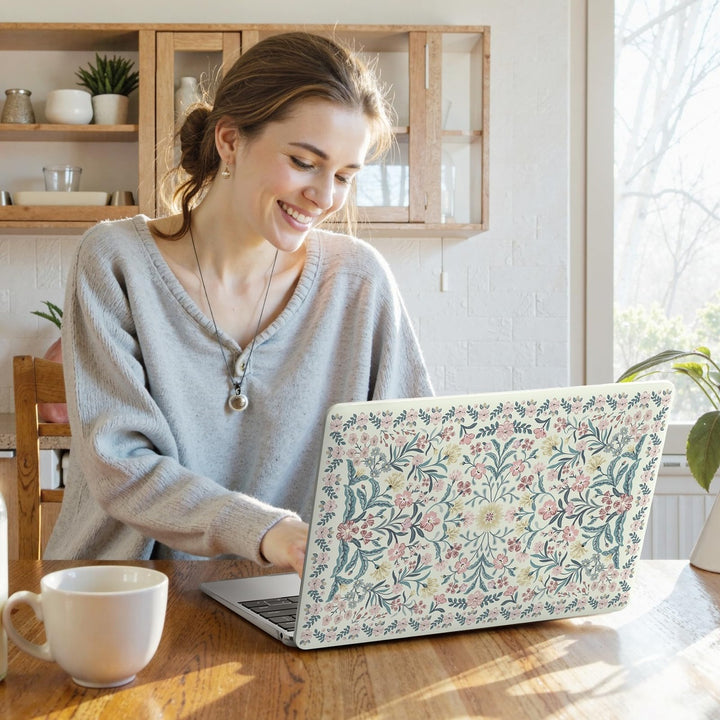 iLeadon Pink Floral MacBook Air 13 Case & Cover