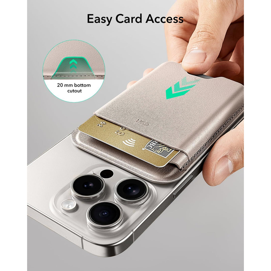 ESR MagSafe Slim Wallet - 5-Card RFID Black - DOKUTRONIX