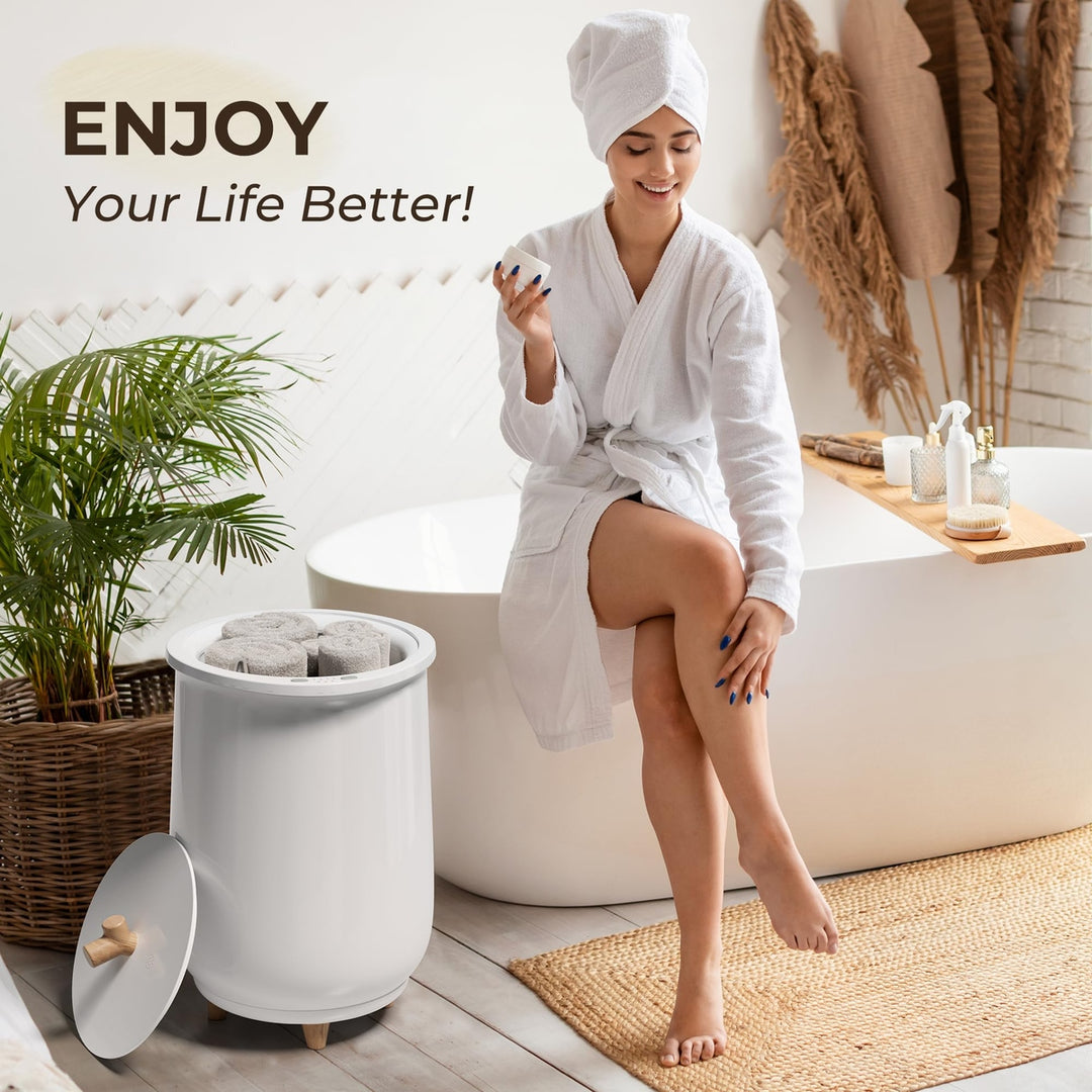 EUHOMY Luxe Towel Warmer Bucket & Fragrance Hub