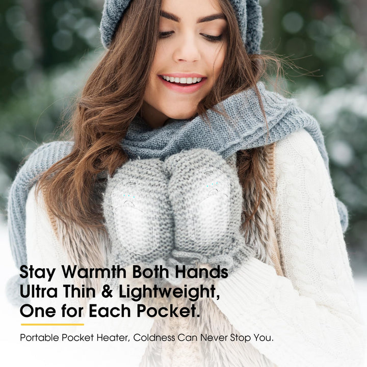 SmartHeat Duo: 20Hrs Rechargeable Hand Warmers
