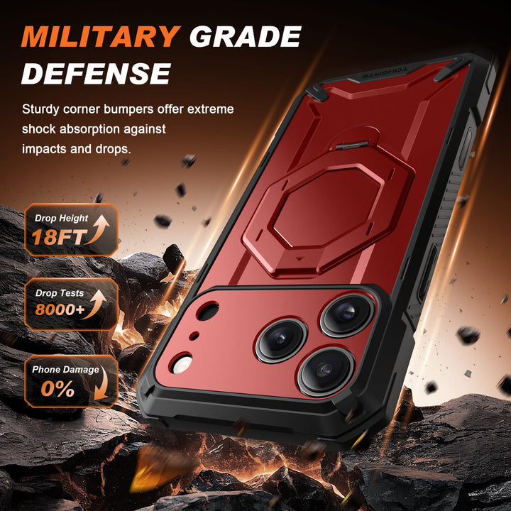 TONGATE 360° MagSafe Armor Case w/ Privacy & Camera Guard