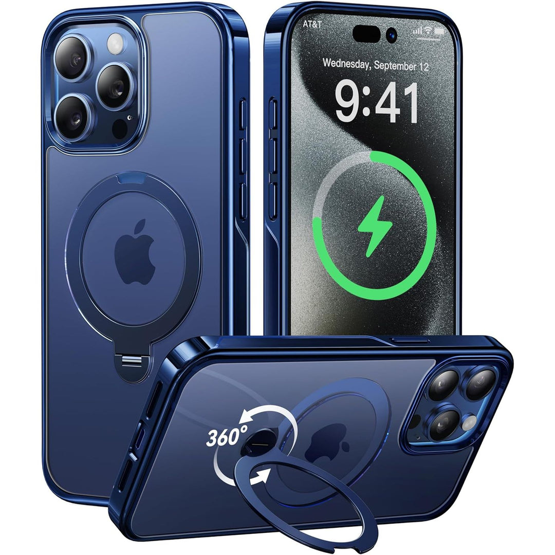 CASEKOO 360° MagSafe Clear Stand Case for iPhone 17 Pro Max