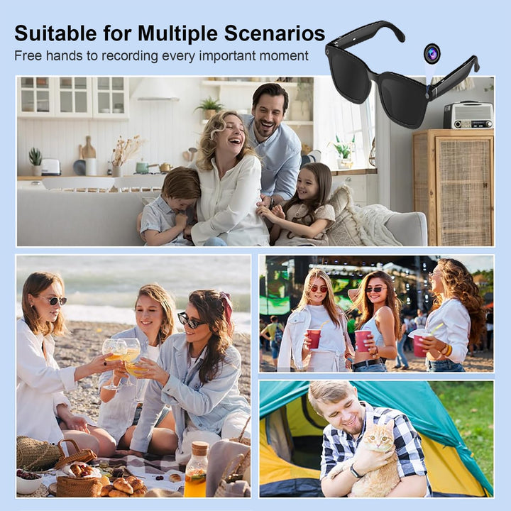 VisionMate Smart Glasses: Capture, Connect, Explore