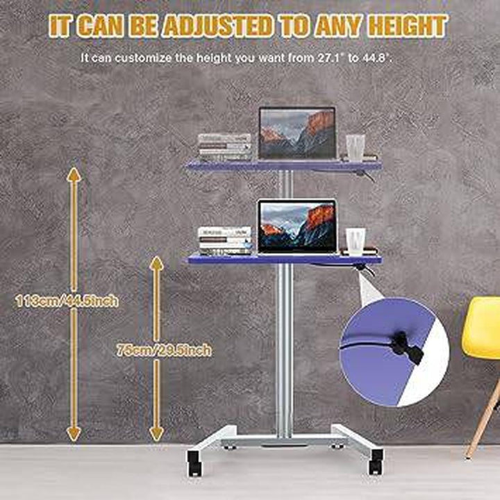 Purple Laptop Sit Stand Desk - DOKUTRONIX