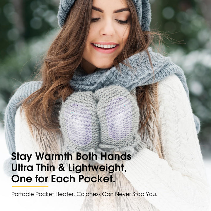 SmartHeat Duo: 20Hrs Rechargeable Hand Warmers