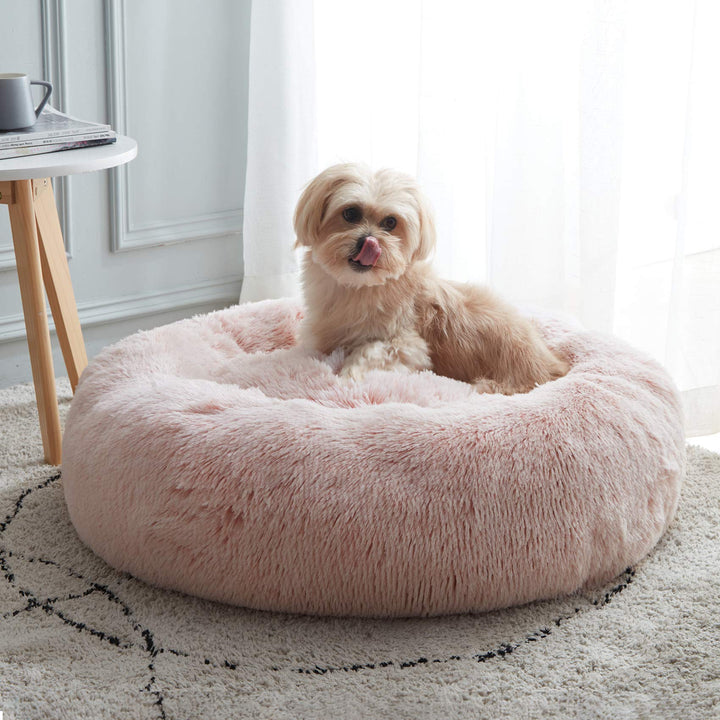 WESTERN HOME Calming Donut Pet Bed – Fluffy & Cozy - DOKUTRONIX
