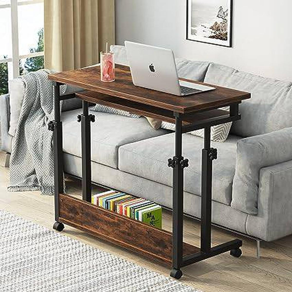 SofaMate: Adjustable Laptop Table in Brown - DOKUTRONIX