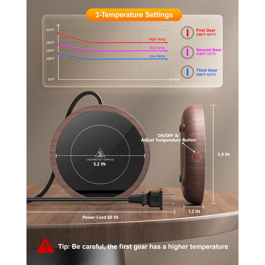 CozyCup Warmer: Advanced Temperature-Controlled