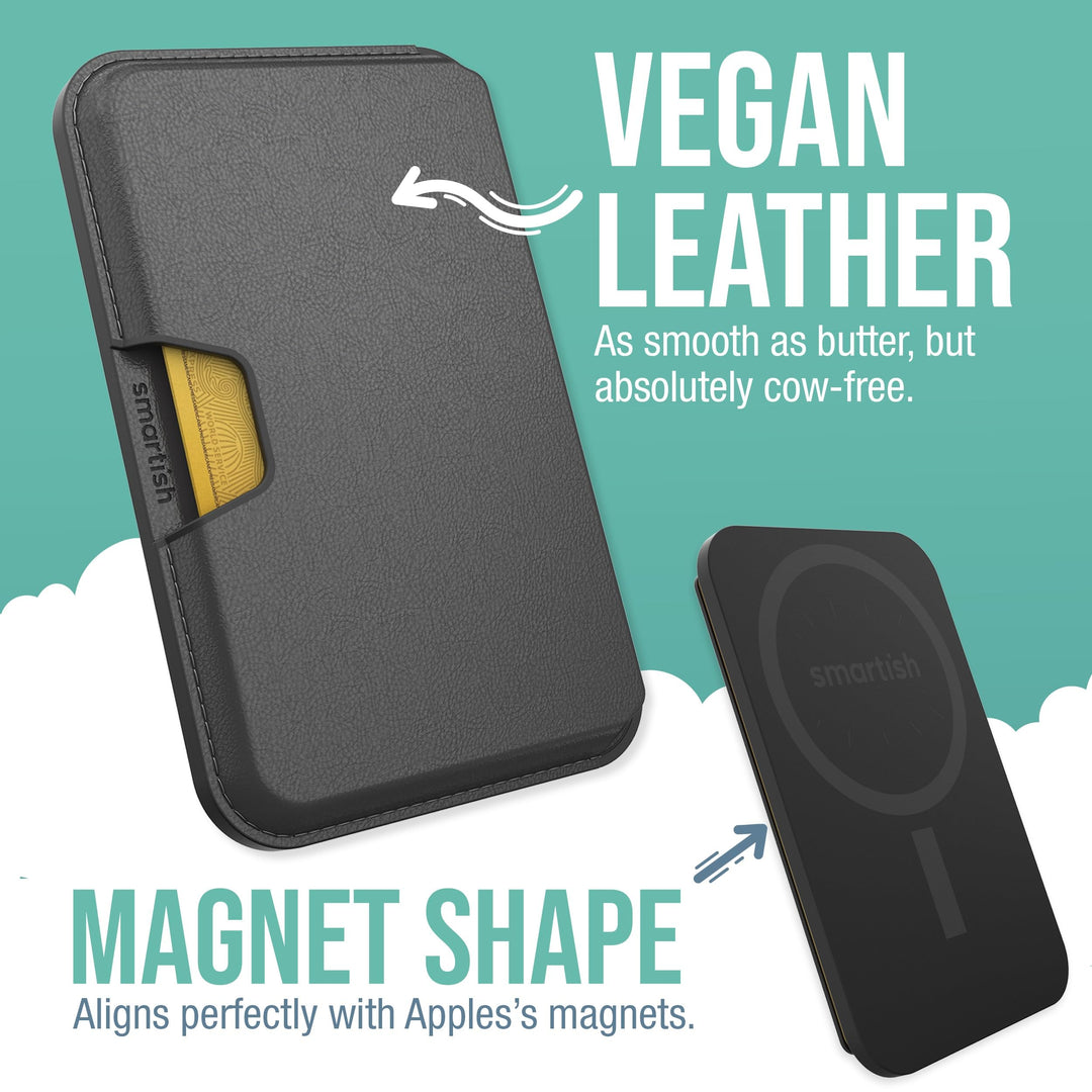 Smartish Vegan MagSafe Wallet - Slim & Stylish Holder - DOKUTRONIX