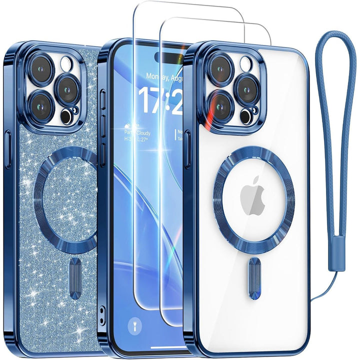 Cosmic Orange Glitter MagSafe Case for iPhone 17 Pro Max