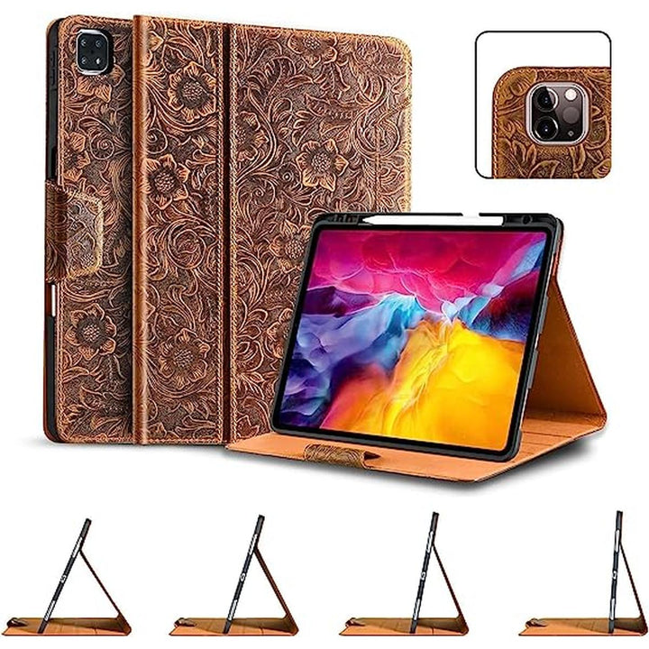 Gexmil Leather iPad Pro Case with Pencil Holder - DOKUTRONIX