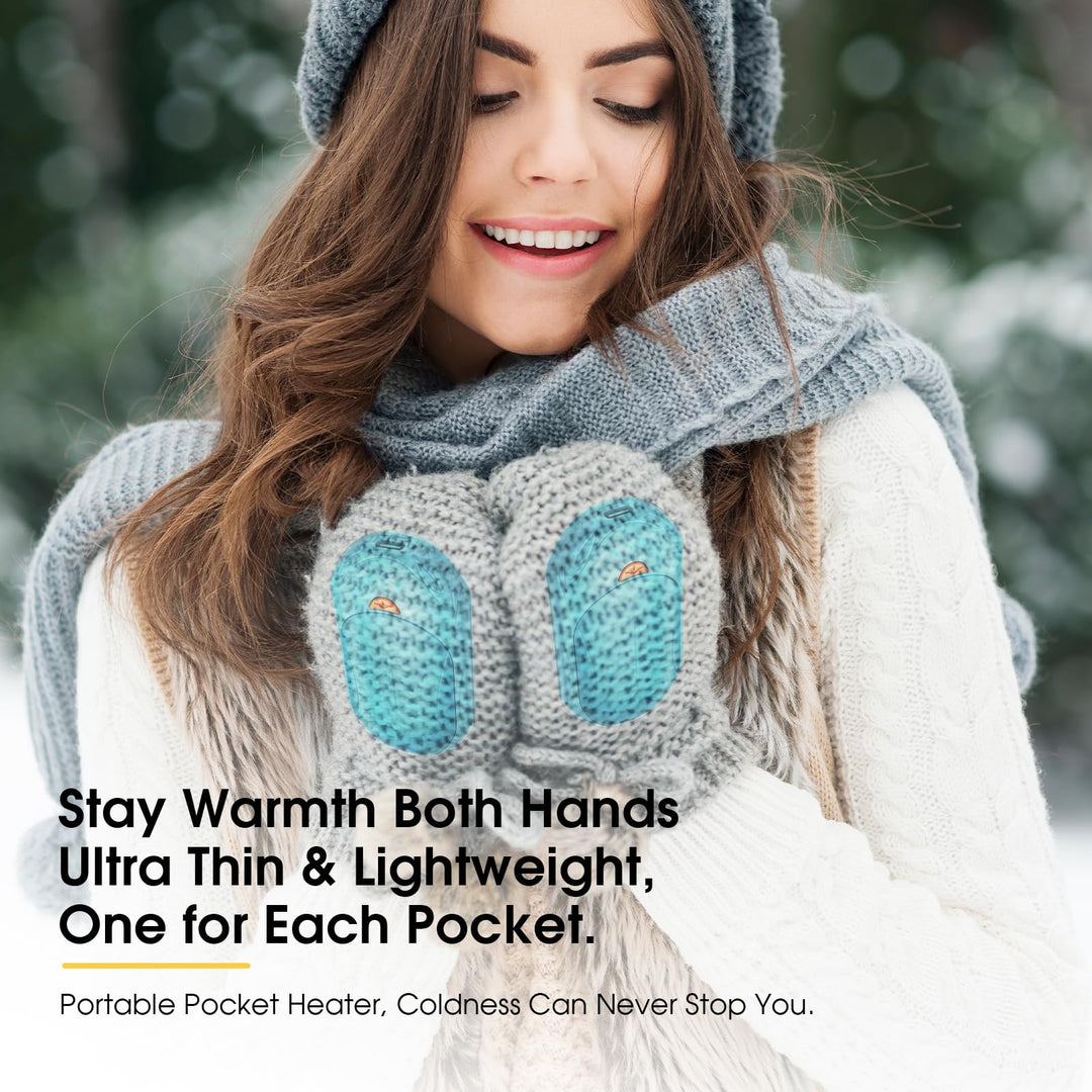 SmartHeat Duo: 20Hrs Rechargeable Hand Warmers