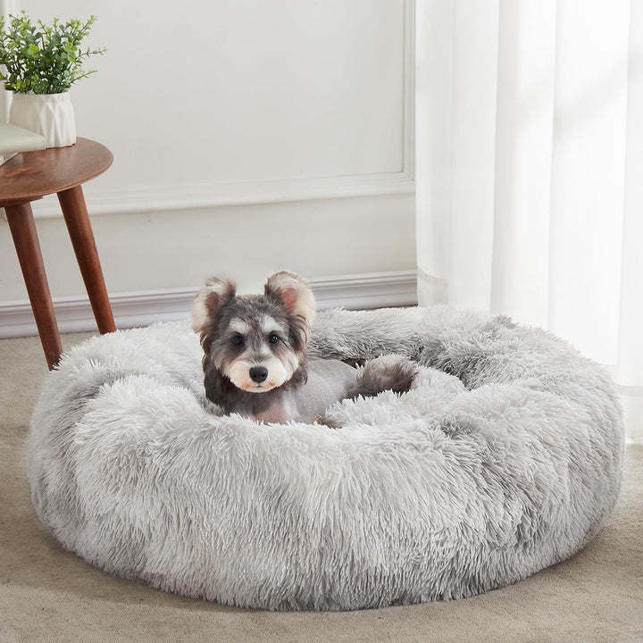 WESTERN HOME Calming Donut Pet Bed – Fluffy & Cozy - DOKUTRONIX