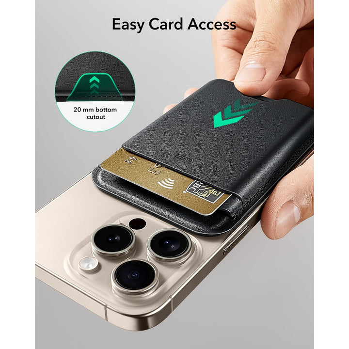 ESR MagSafe Slim Wallet - 5-Card RFID Black - DOKUTRONIX