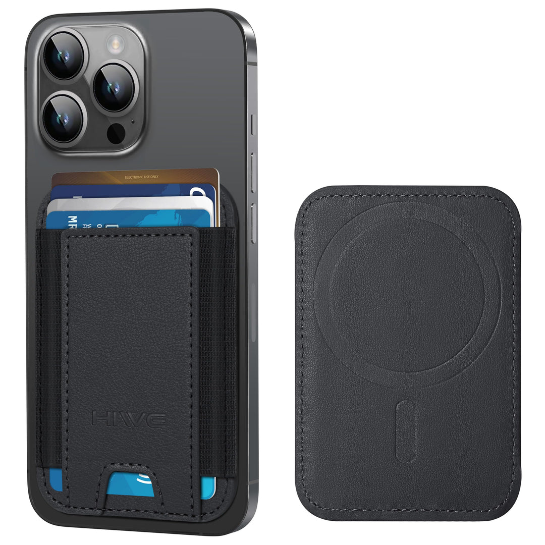 MagSafe Slim Wallet: Magnetic Leather Card Holder - DOKUTRONIX