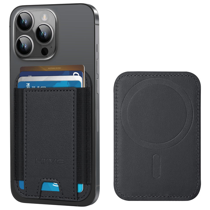 MagSafe Slim Wallet: Magnetic Leather Card Holder - DOKUTRONIX