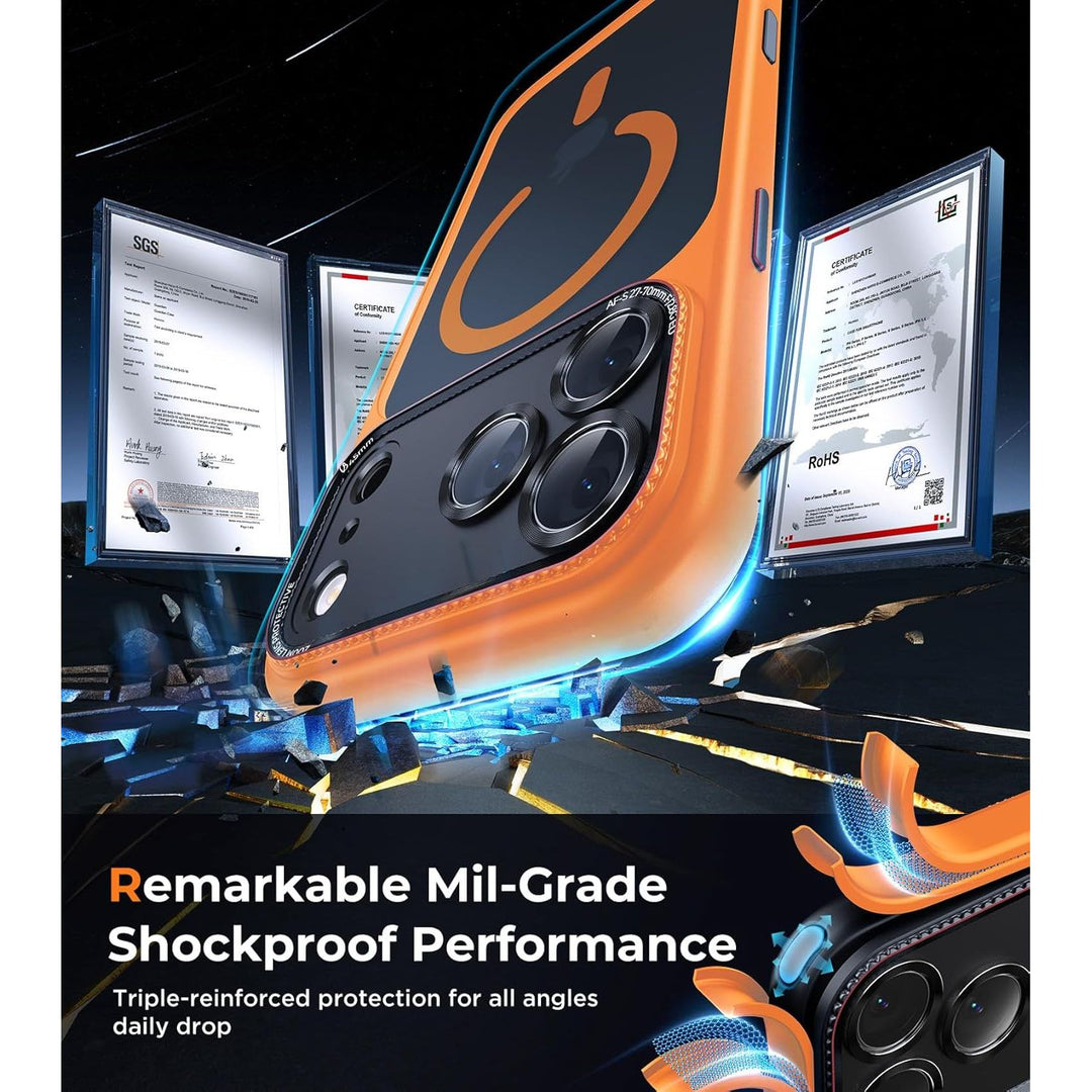MagGrip Armor Case: iPhone 17 Pro Max - Orange