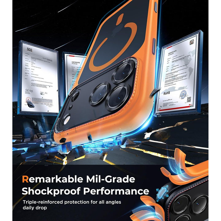 MagGrip Armor Case: iPhone 17 Pro Max - Orange