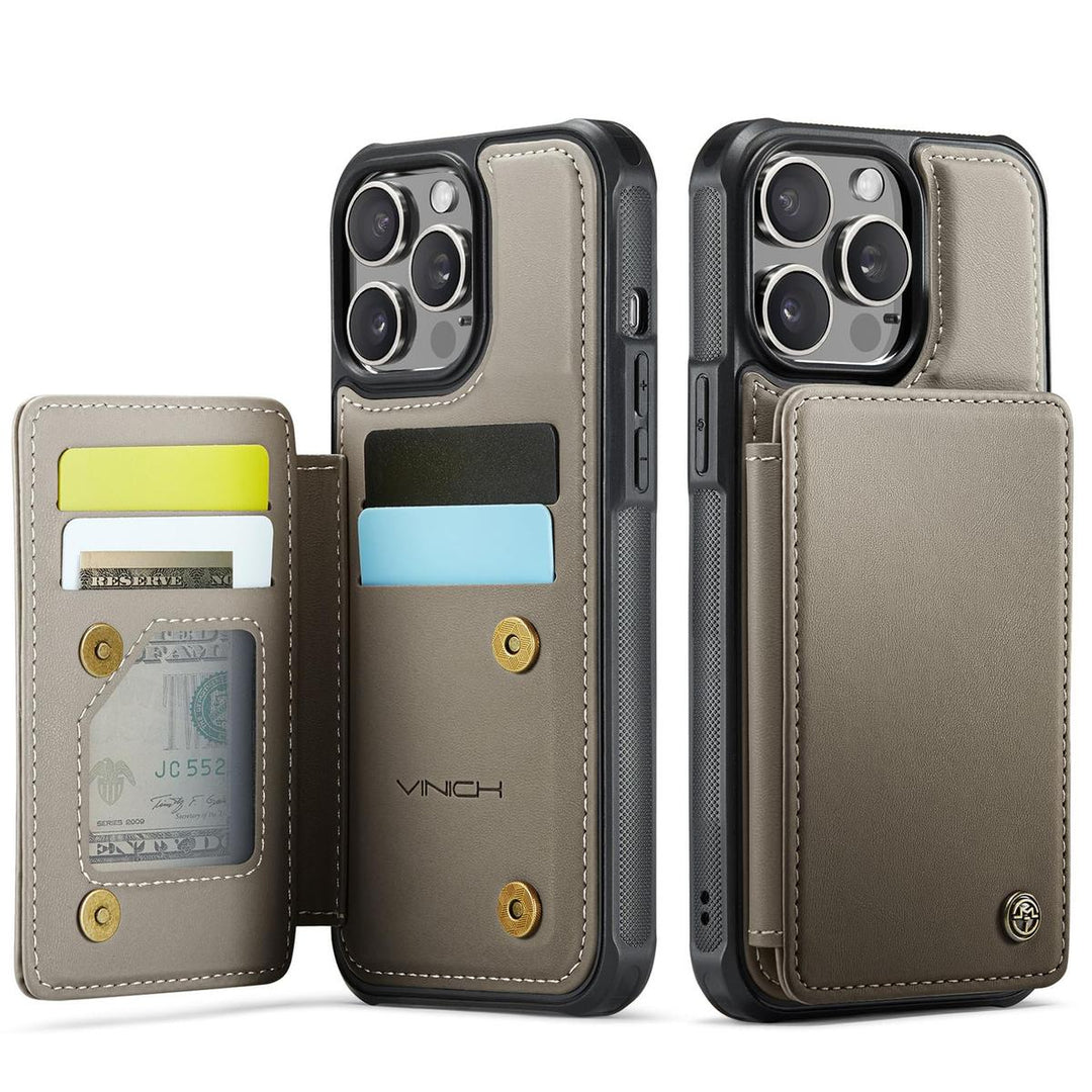 Vinich WalletPro for iPhone 12/12 Pro-Purple - DOKUTRONIX