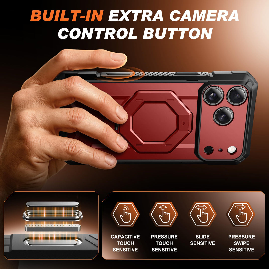 TONGATE 360° MagSafe Armor Case w/ Privacy & Camera Guard