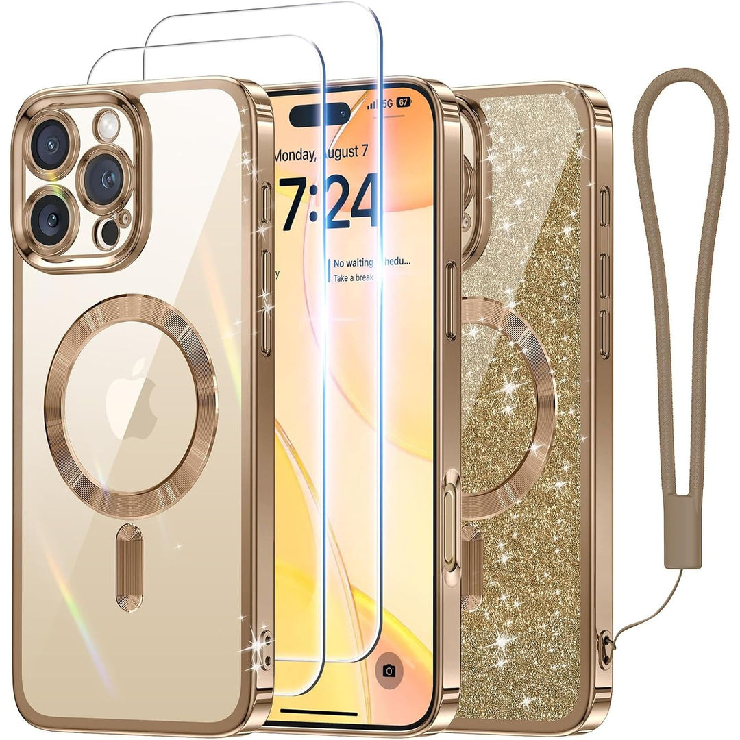 Cosmic Orange Glitter MagSafe Case for iPhone 17 Pro Max