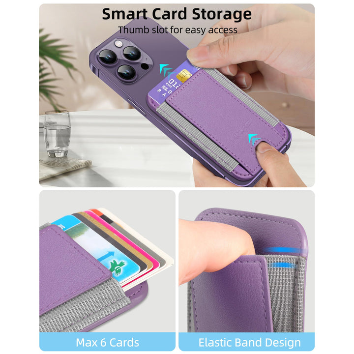 MagSafe Slim Wallet: Magnetic Leather Card Holder - DOKUTRONIX