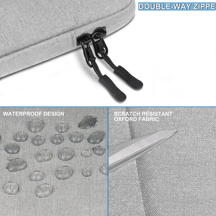 Gray Shockproof 13.3 Laptop Sleeve & Accessory Bag