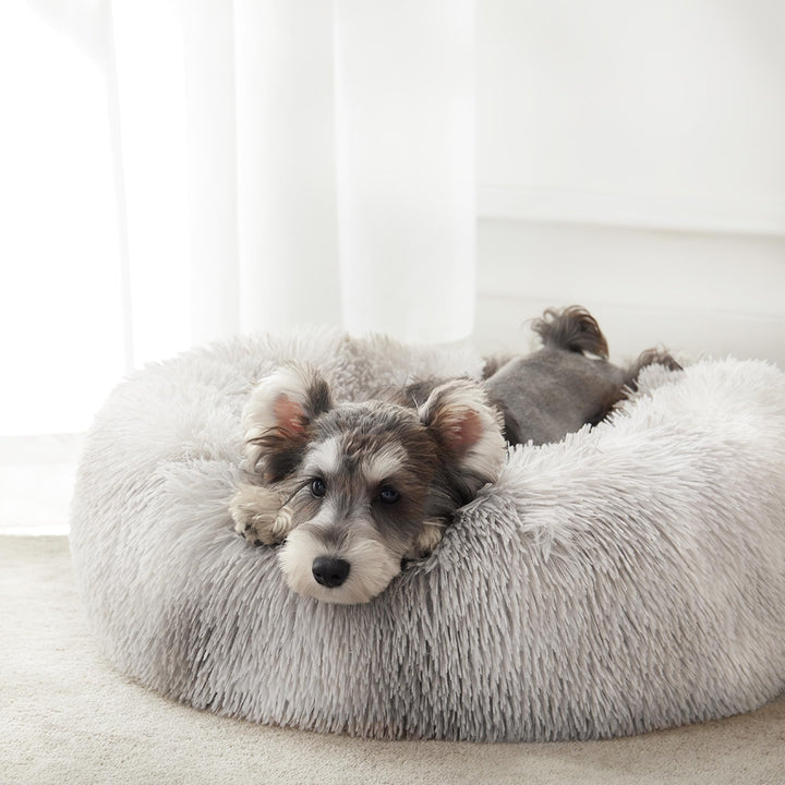 WESTERN HOME Calming Donut Pet Bed – Fluffy & Cozy - DOKUTRONIX