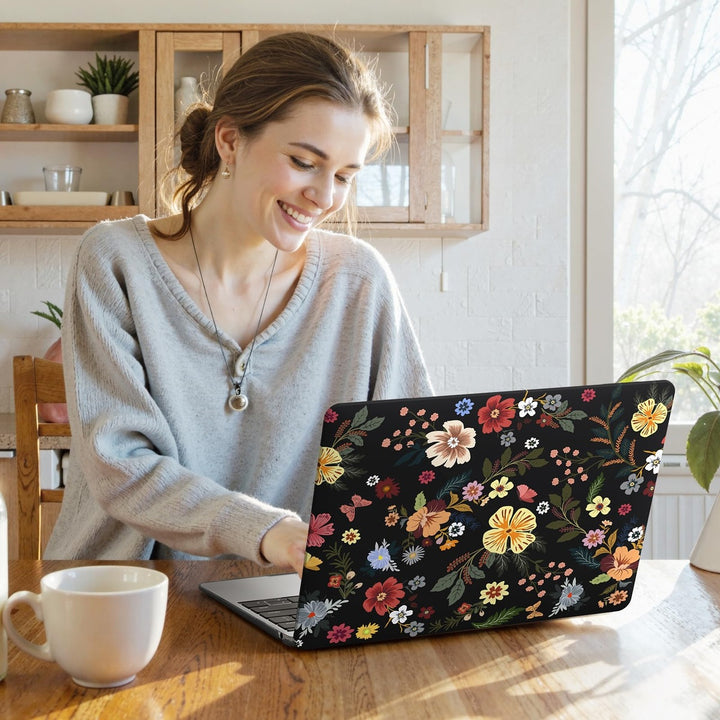 iLeadon Pink Floral MacBook Air 13 Case & Cover