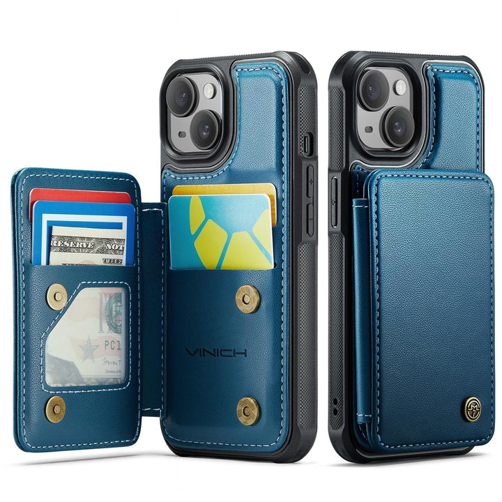 Vinich WalletPro for iPhone 12/12 Pro-Purple - DOKUTRONIX